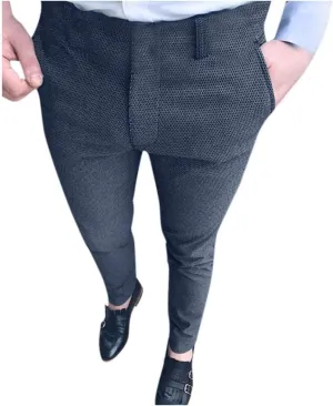 2021 Mens Chino Pants Slim Fit Stretch Skinny Dress Pants Casual Fit Flat Front Business Trousers Fashion Tuxedo