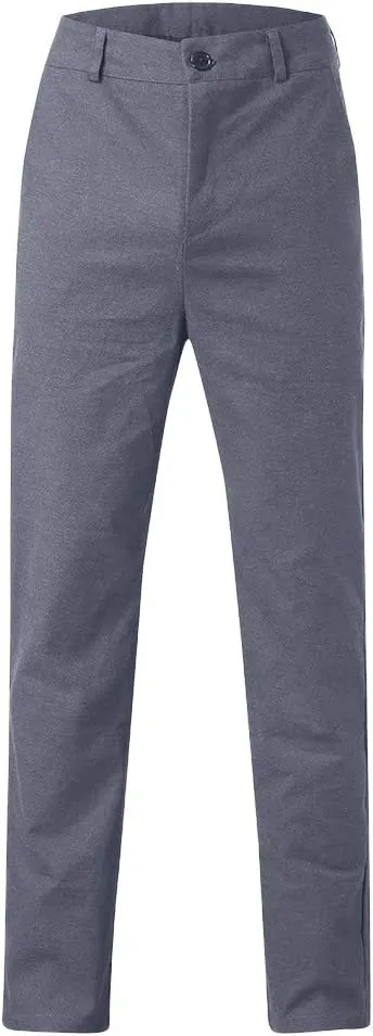 2021 Mens Chino Pants Slim Fit Stretch Skinny Dress Pants Casual Fit Flat Front Business Trousers Fashion Tuxedo