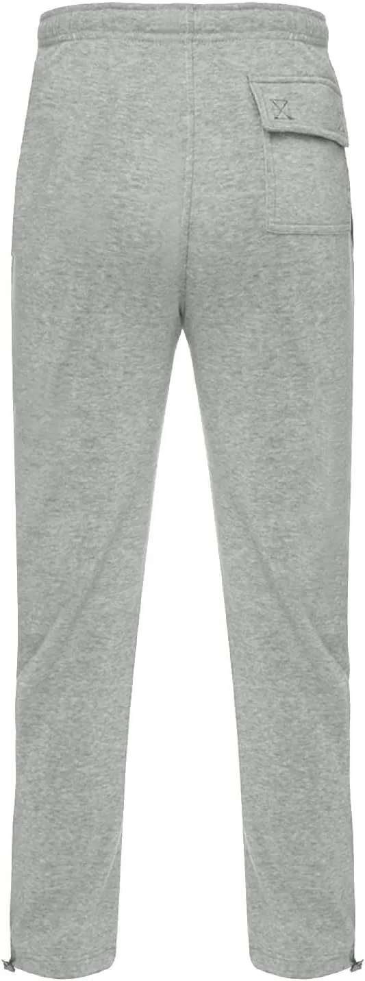 2023 Mens Heavyweight Fleece Sweatpants Workout Jogger Pants Elastic Waist Drawstring Baggy Cargo Pant Trousers with Pockets