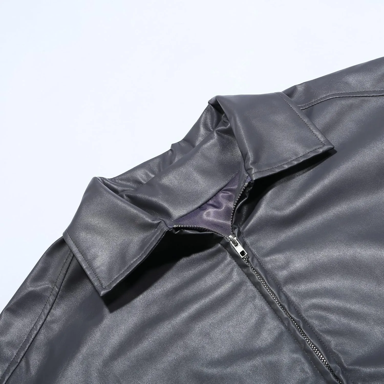 2024 Trendy Temperament Jacket Coat for Womens Long Sleeve Zipper Outwear Casual Loose Fit Overcoat with Pockets Suits