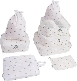8 Packs Packing Cubes Packing Cubes For Suitcases packing cubes Travel Storage Bag Clothing And Shoes Storage Bag (cactus)