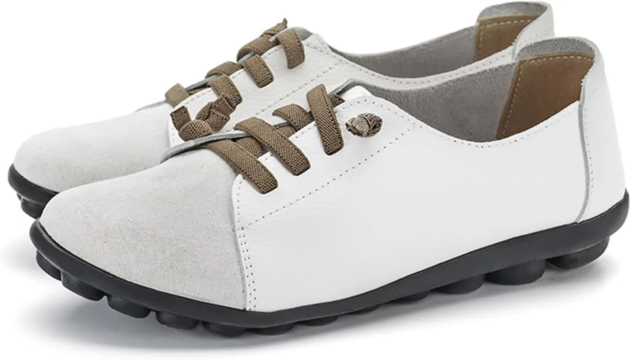 Aceptolcom Women Orthopedic Shoes Women Slip-on Shoes Penny Loafers Leather Loafers Dress Shoes Work Shoes Business Shoes