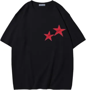Aelfric Eden Star Graphic Tees Unisex Oversized Tshirts Casual Summer Baggy Streetwear Tops