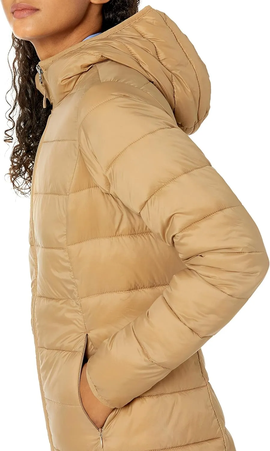 Amazon Essentials Women's Lightweight Water-Resistant Packable Hooded Puffer Coat (Available in Plus Size)