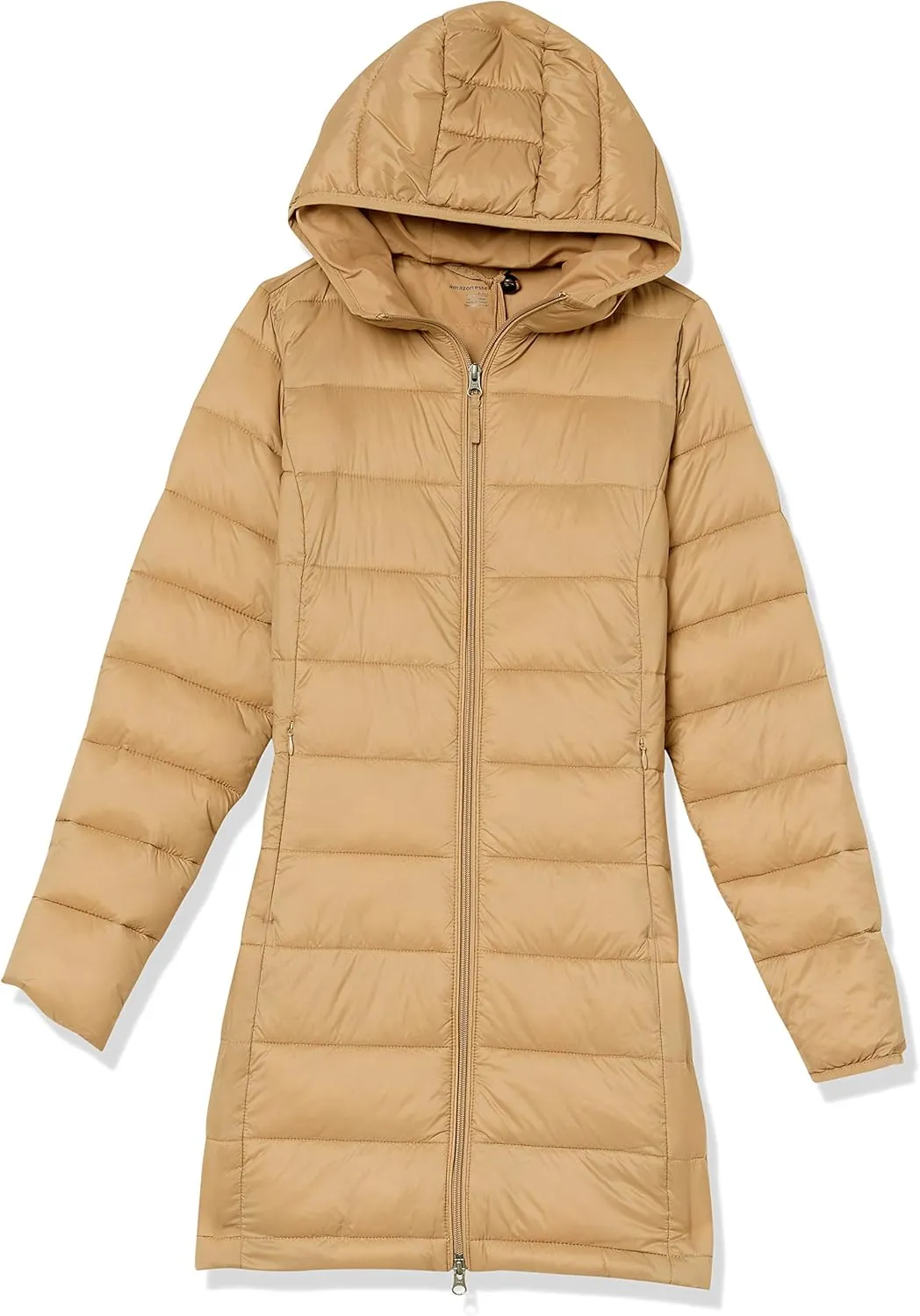 Amazon Essentials Women's Lightweight Water-Resistant Packable Hooded Puffer Coat (Available in Plus Size)