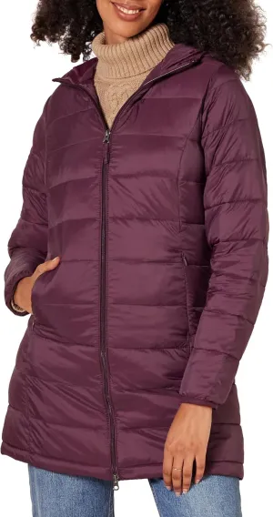 Amazon Essentials Women's Lightweight Water-Resistant Packable Hooded Puffer Coat (Available in Plus Size)
