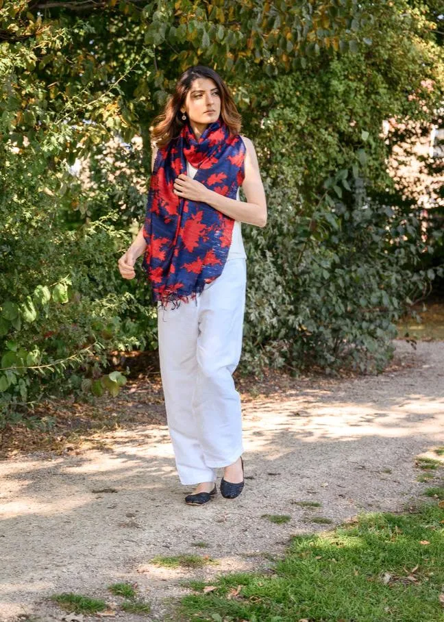 Amethyst Peace Silk Scarf
