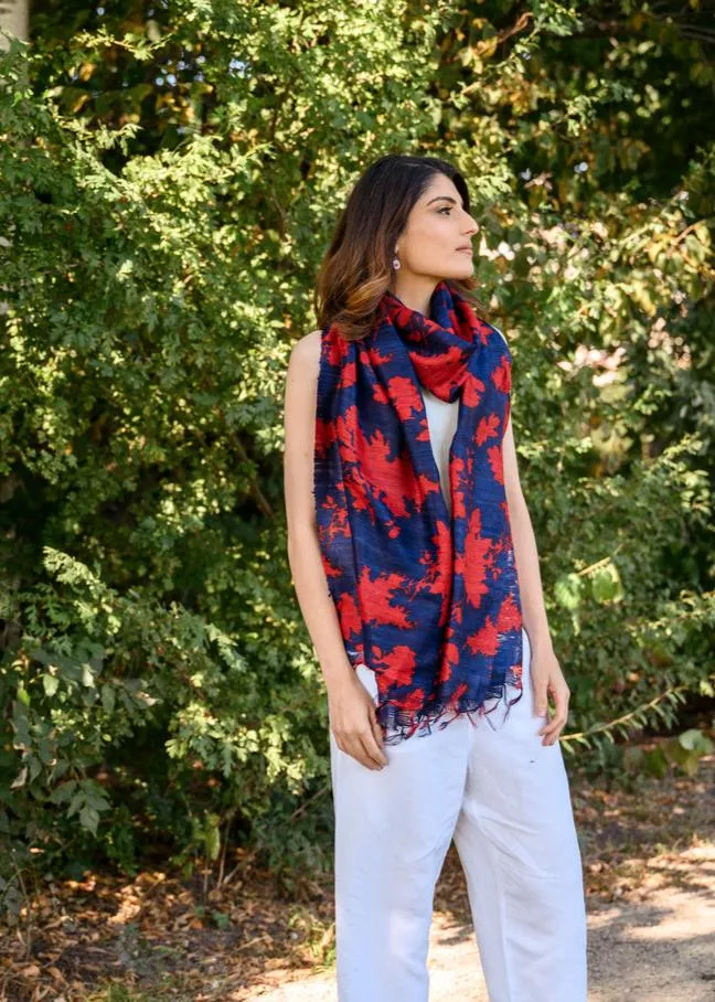 Amethyst Peace Silk Scarf
