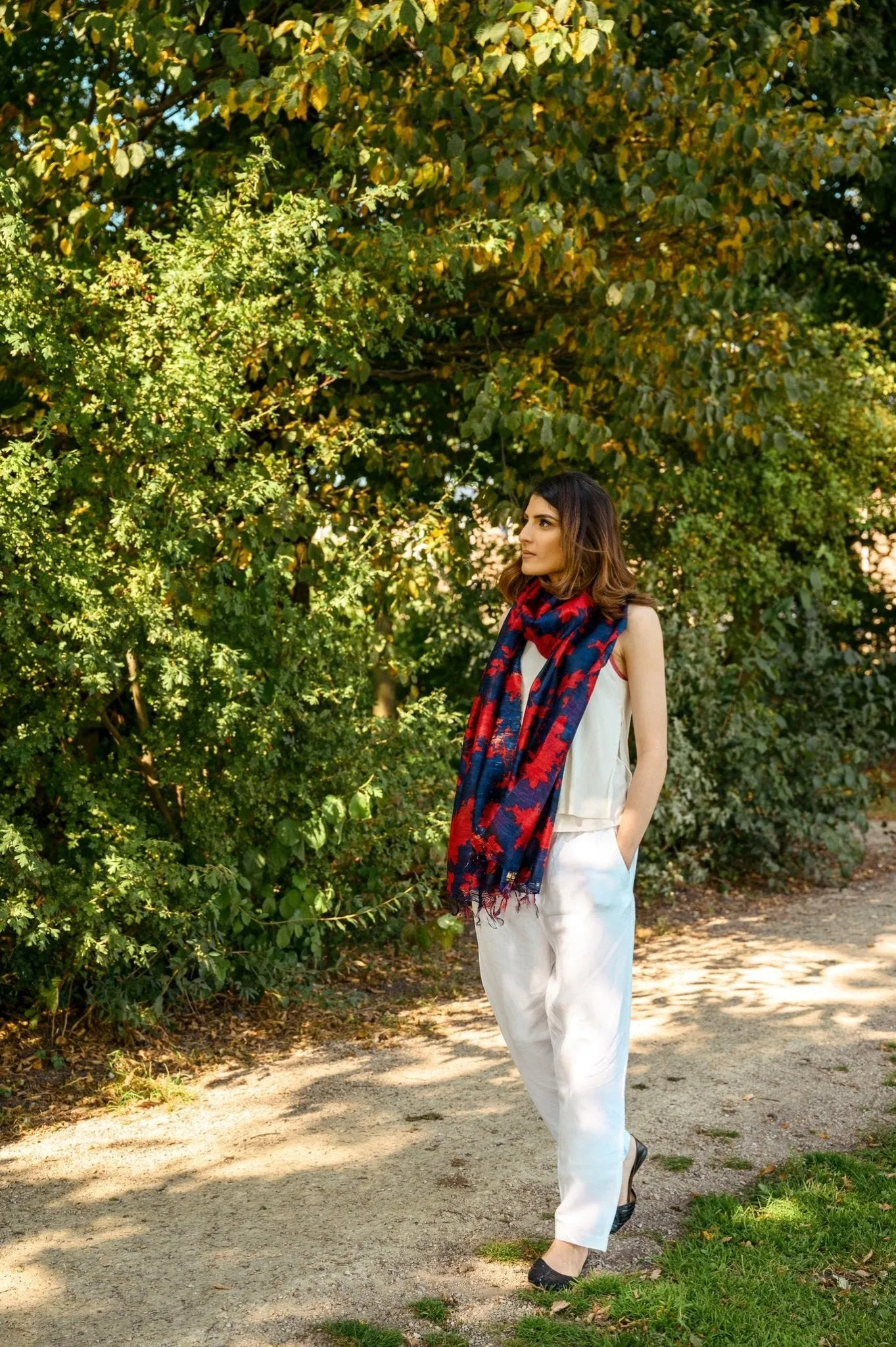 Amethyst Peace Silk Scarf