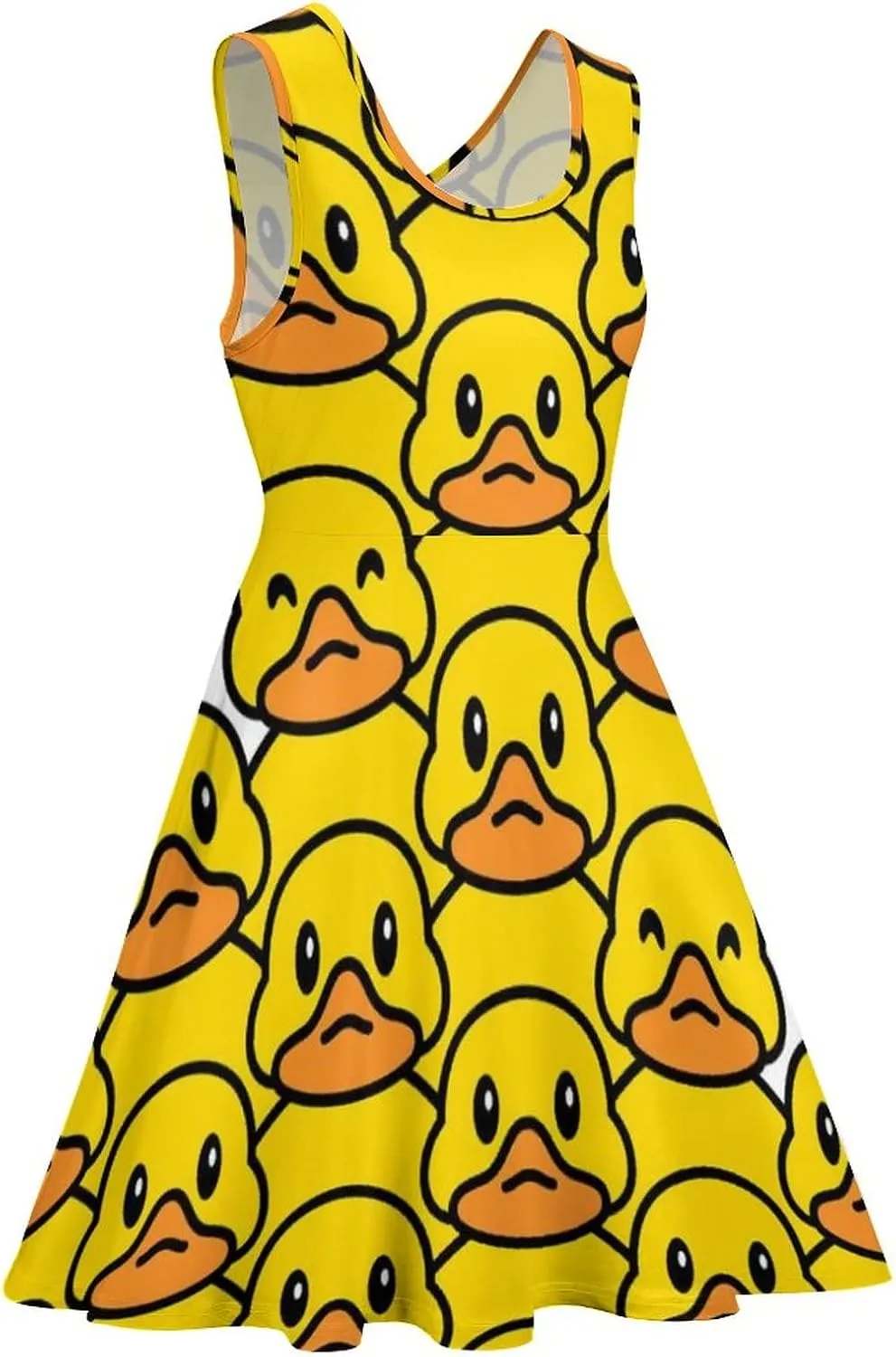 AMRANDOM Womens Summer Sundress Hawaii Beach Sleeveless Dress, XS-5XL