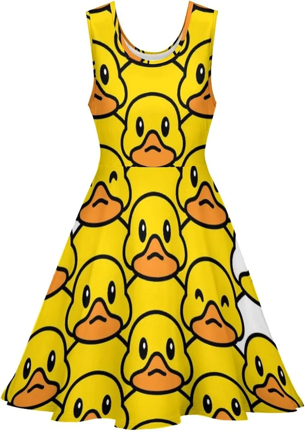 AMRANDOM Womens Summer Sundress Hawaii Beach Sleeveless Dress, XS-5XL