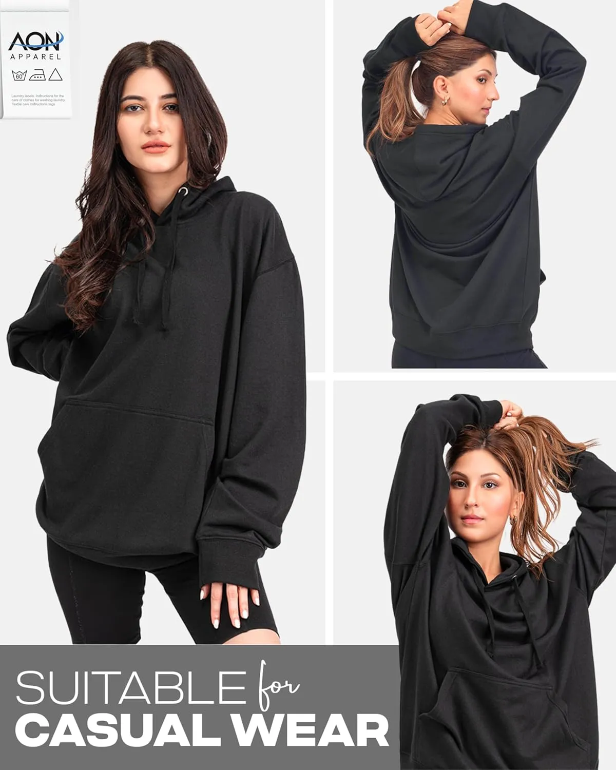 Aon's High Natural Cotton Blend Hoodies For Women: More Breathable & Appealing Modern Fit Sweatshirt Sweaters