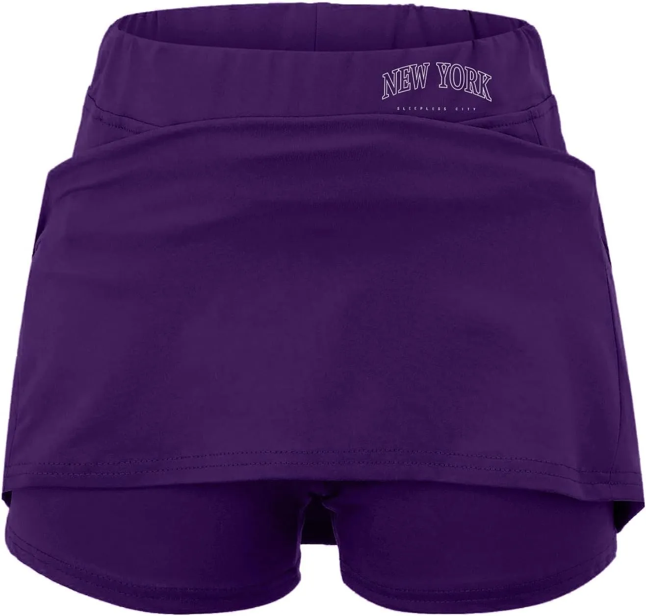 Athletic Skirts Women with Shorts Casual Tummy Control Tennis Skorts with Pockets New York Yoga Workout Summer Clothes