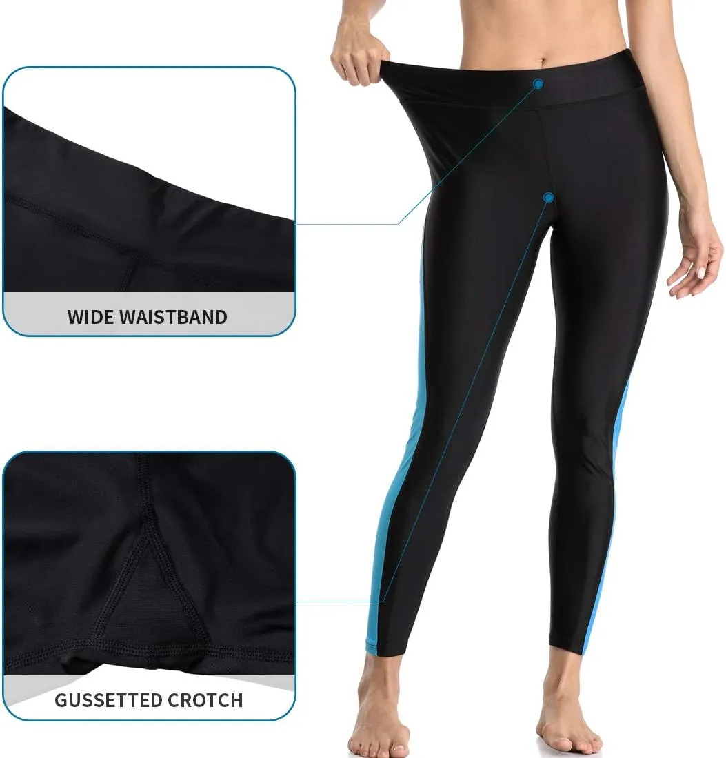 ATTRACO High Waisted Swim Pants - Women's Swim Leggings