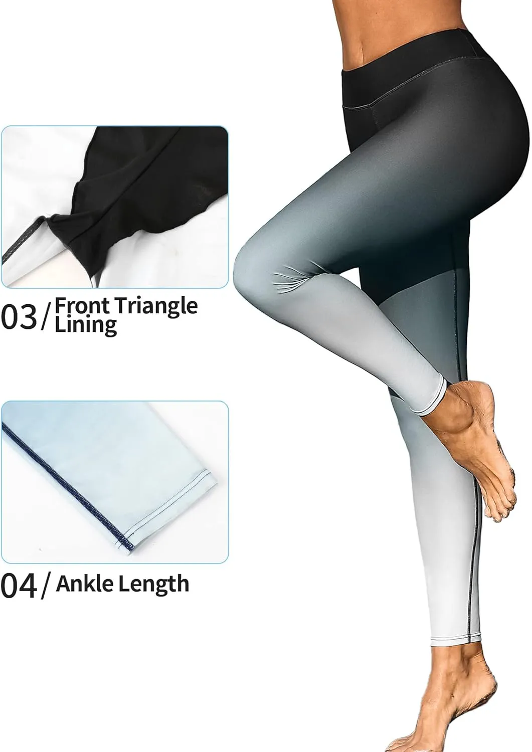 ATTRACO High Waisted Swim Pants - Women's Swim Leggings