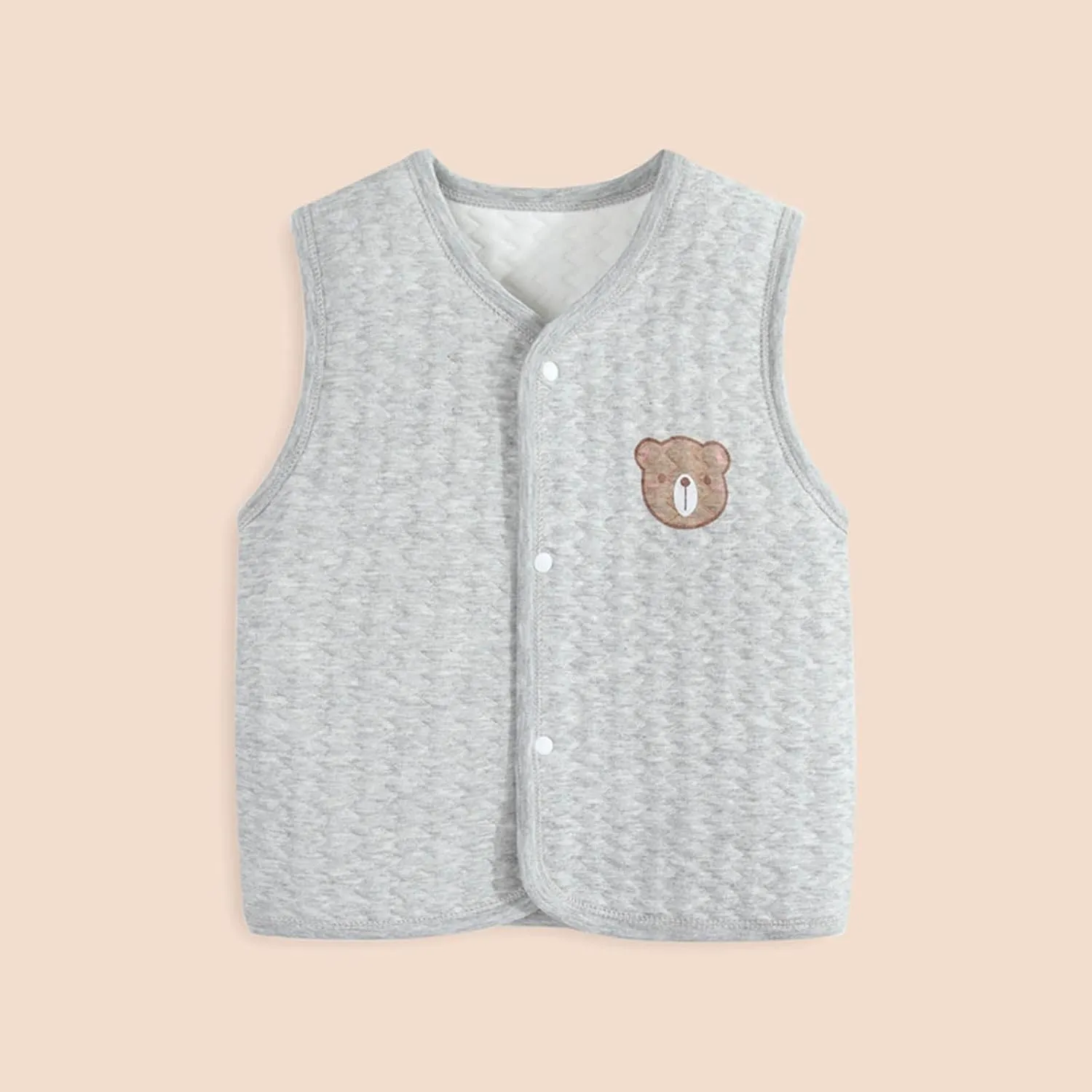 Baby Boys Girls Stand Collar Down Vests Winter Warm Lightweight Sleeveless Fleece Jacket Toddler Vest