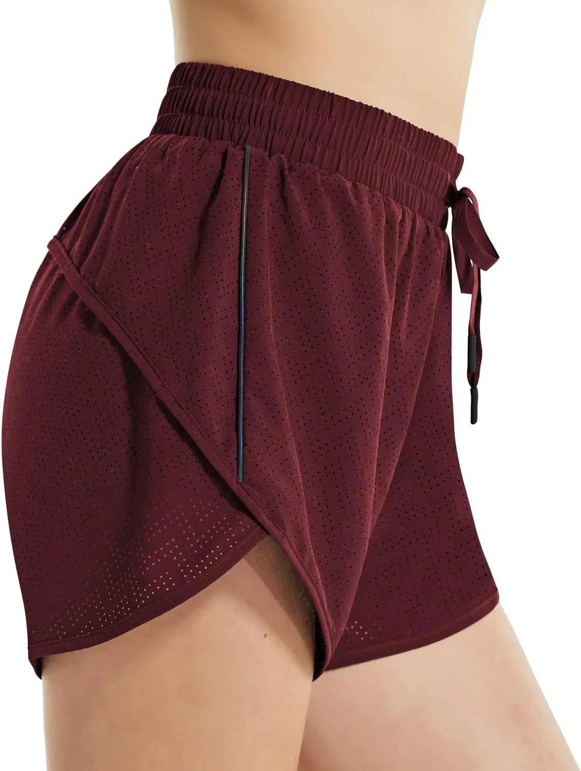 baleaf Women's 3"/5" Quick Dry Mesh Swim Shorts Tankini Bottom with Liner Athletic Gym Running