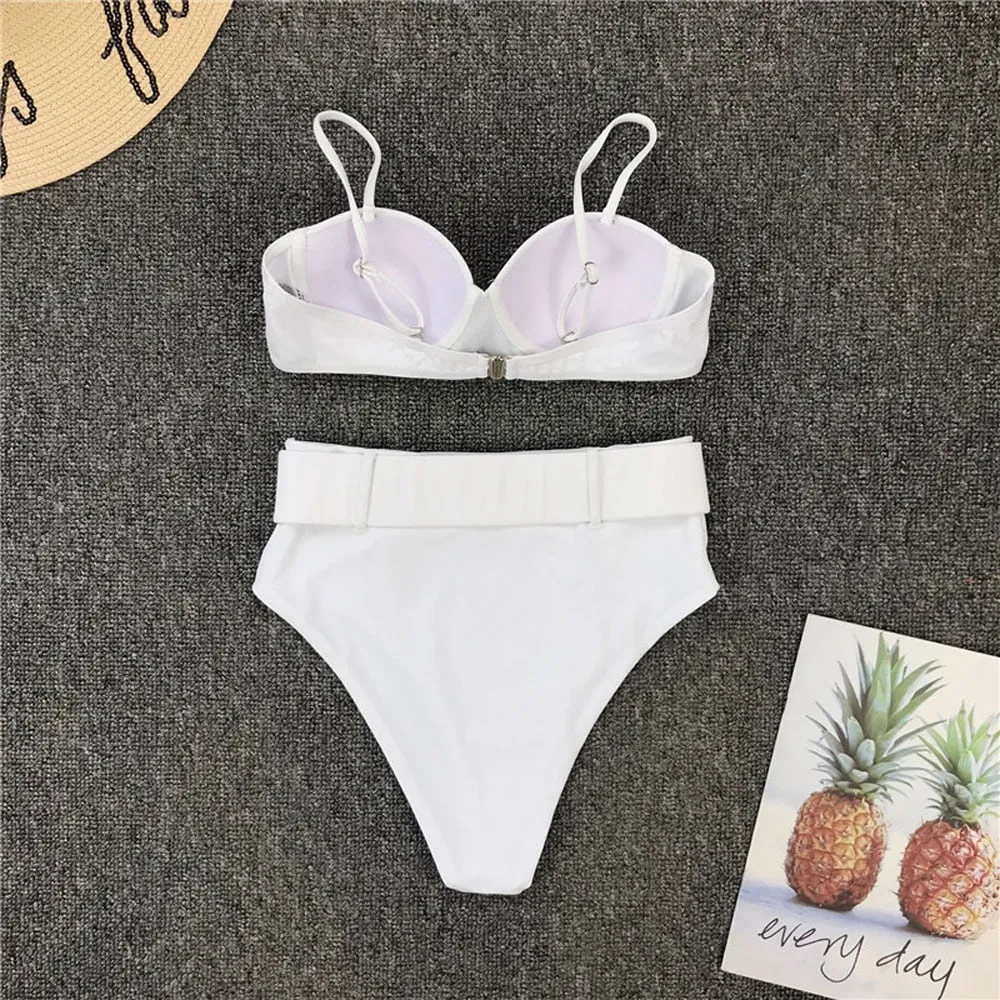 Bella's High-Waisted Belt Bikinis