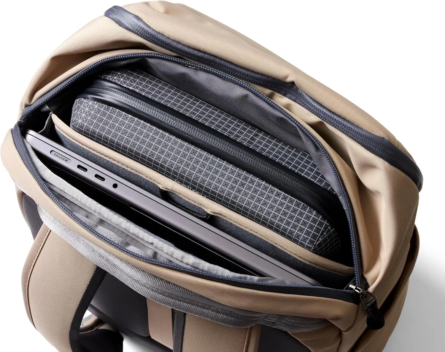 Bellroy Transit Workpack (26 liters, laptops up to 16, tech accessories, gym gear, shoes, water bottle, daily essentials) - Stone