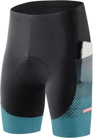 BERGRISAR Men's Cycling Shorts 4D Padded Bike Shorts Biking Bicycle Shorts with Pockets