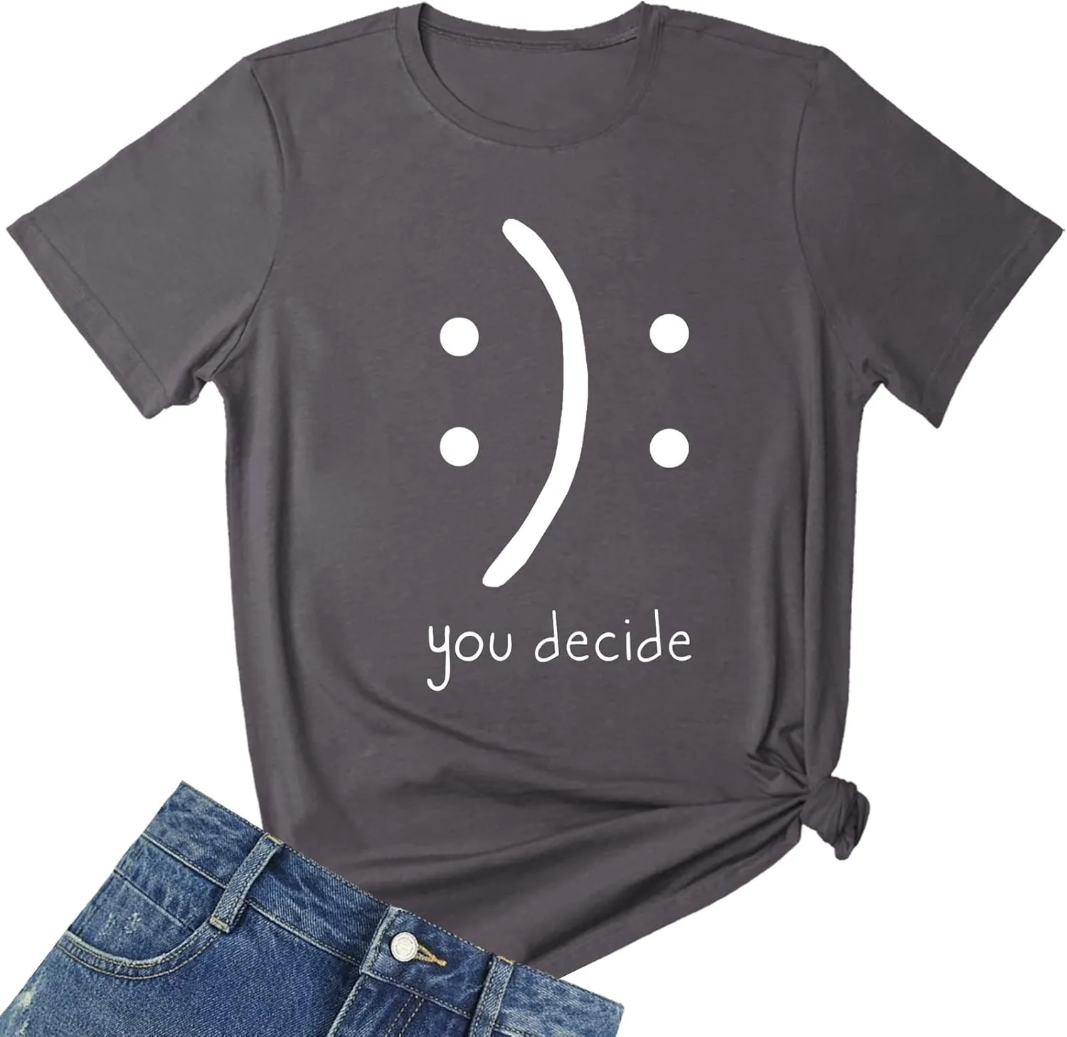 BLACKMYTH Women's T-Shirts Cotton Funny Graphic Design Casual Short Sleeve Top Tees