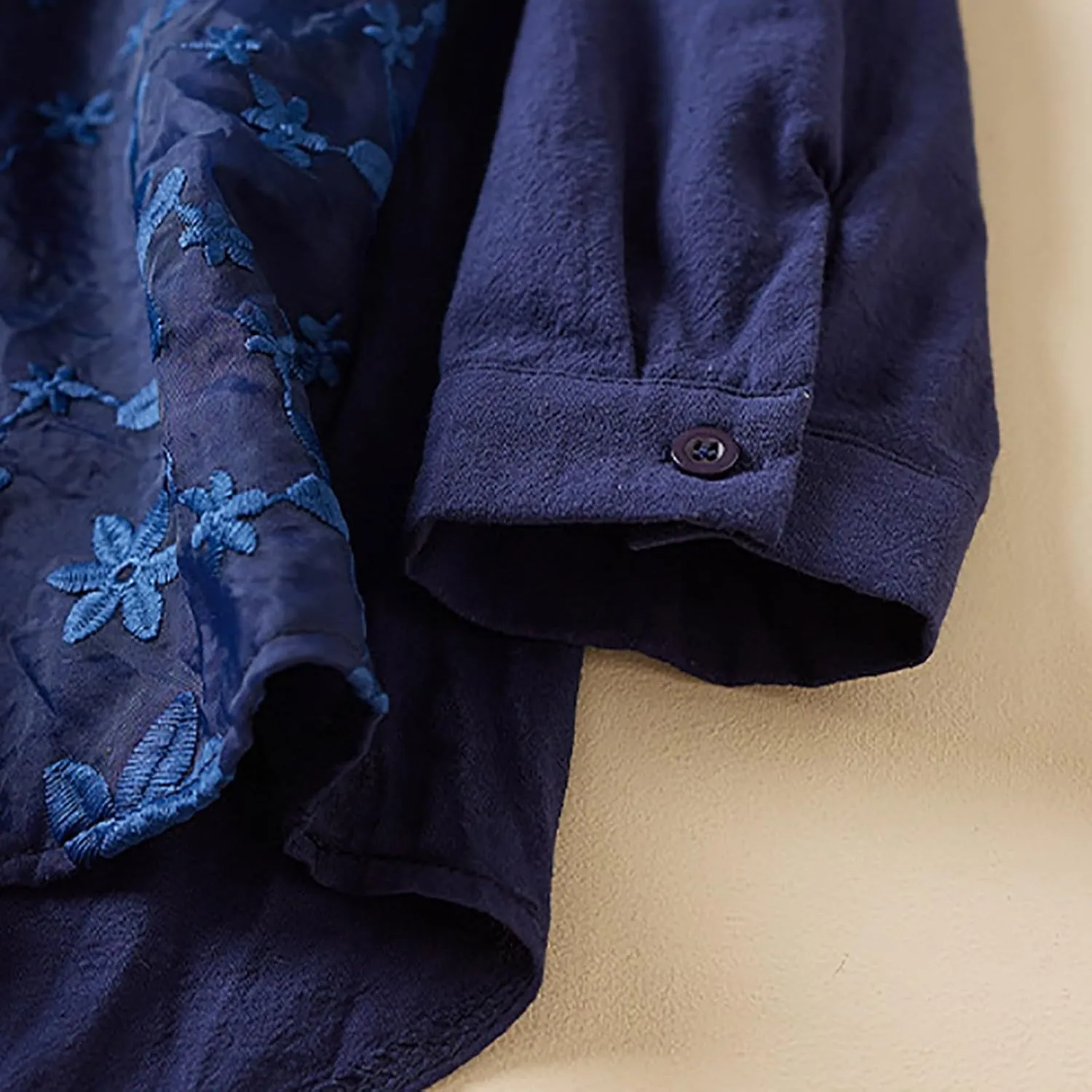 Boho Embroidered Tops for Women 2025 Cotton Linen Peasant Blouses Summer Lantern Sleeve Bohemian Shirts Tees Tunics