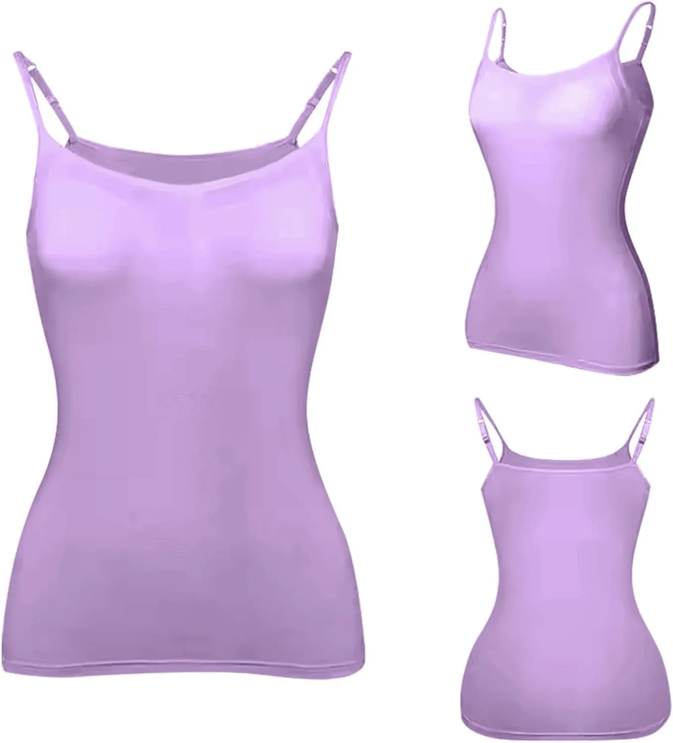 Camisole Tops for Women Built in Bra Spaghetti Strap Workout Yoga Shirts Basic Padded Tank Tops 2025 Summer Clothes