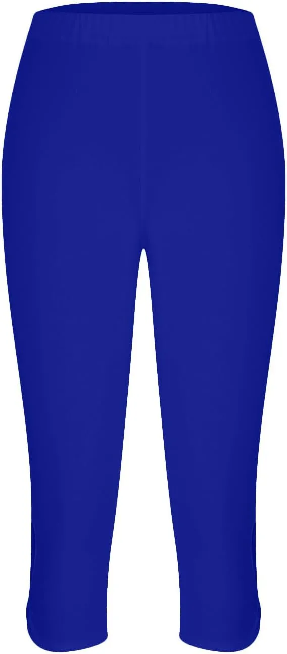 Capri Leggings for Women Summer Dressy Cropped Workout Yoga Leggings Stretch Pants High Waist Gym Compression Capris