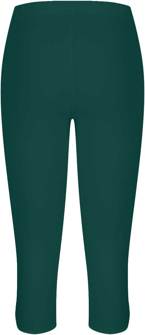 Capri Leggings for Women Summer Dressy Cropped Workout Yoga Leggings Stretch Pants High Waist Gym Compression Capris