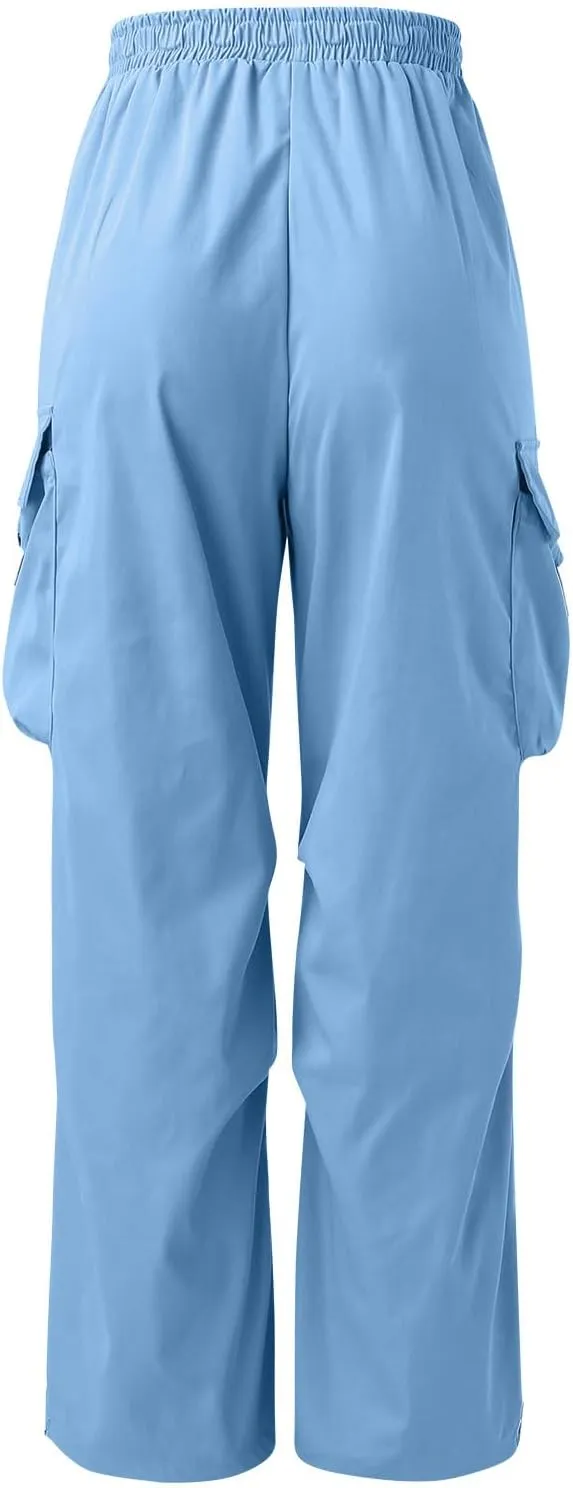 Cargo Pant Men Cotton Stretchy Casual Joggers Elastic Waist Drawstring Hip Hop Pant Multi Pockets