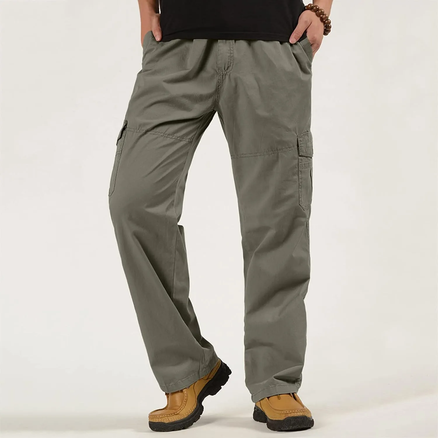 Cargo Pants for Men Relaxed Fit Cargo Lightweight Mens Work Pants with Multi-Pocket Mens Wild Cargo Pants Lightweight