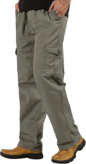 Cargo Pants for Men Relaxed Fit Cargo Lightweight Mens Work Pants with Multi-Pocket Mens Wild Cargo Pants Lightweight