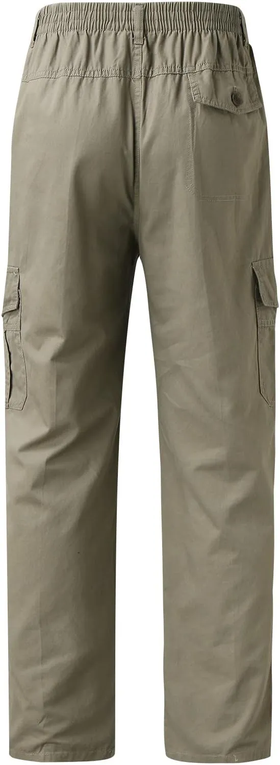 Cargo Pants for Men Relaxed Fit Cargo Lightweight Mens Work Pants with Multi-Pocket Mens Wild Cargo Pants Lightweight