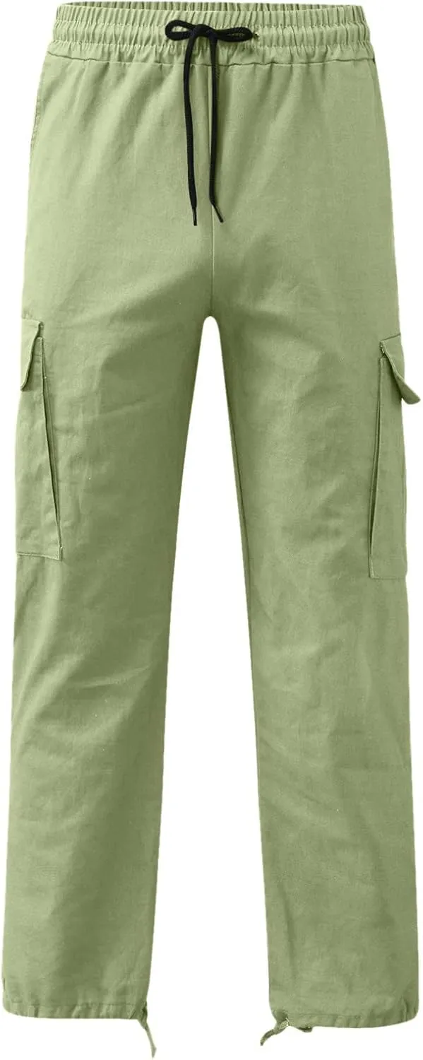 Cargo Pants for Men Relaxed Fit Mens Cargo Pants Hiking Pants with 6 Pocket Lightweight Casual Baggy Overalls Jogger