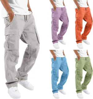 Cargo Pants for Men Relaxed Fit Mens Cargo Pants Hiking Pants with 6 Pocket Lightweight Casual Baggy Overalls Jogger