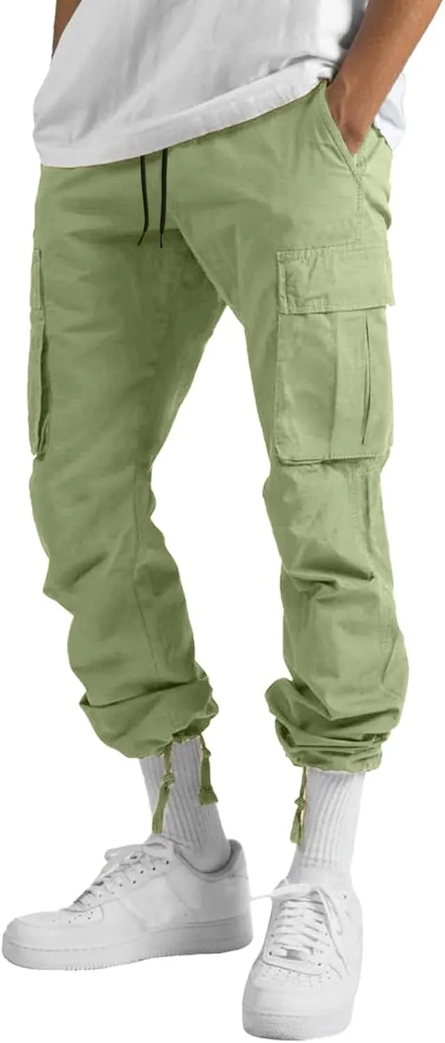 Cargo Pants for Men Relaxed Fit Mens Cargo Pants Hiking Pants with 6 Pocket Lightweight Casual Baggy Overalls Jogger