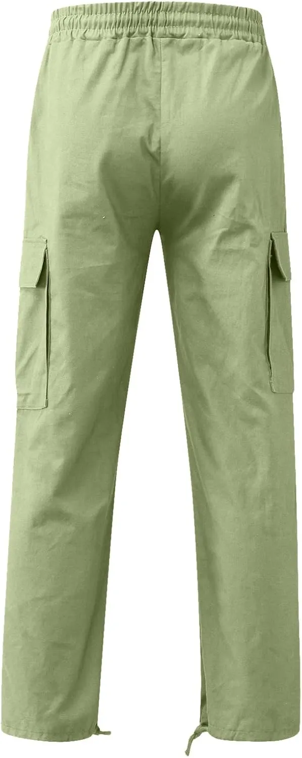 Cargo Pants for Men Relaxed Fit Mens Cargo Pants Hiking Pants with 6 Pocket Lightweight Casual Baggy Overalls Jogger
