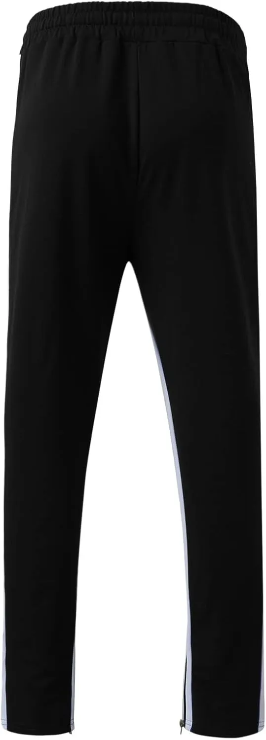 Cargo Pants for Men Relaxed Fit Men's Elastic Waist Drawstring Long Pants Solid Color Pockets Casual Loose Trousers
