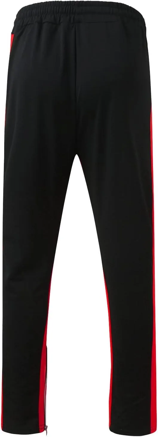 Cargo Pants for Men Relaxed Fit Men's Elastic Waist Drawstring Long Pants Solid Color Pockets Casual Loose Trousers