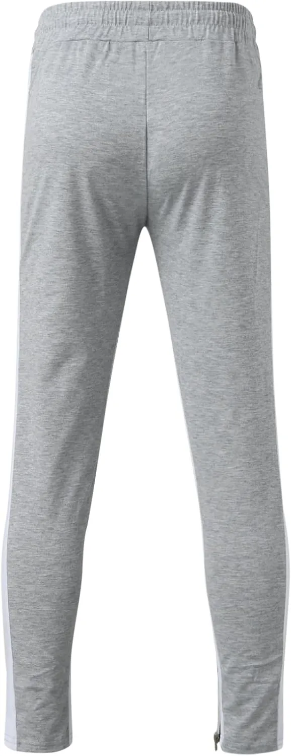 Cargo Pants for Men Relaxed Fit Men's Elastic Waist Drawstring Long Pants Solid Color Pockets Casual Loose Trousers