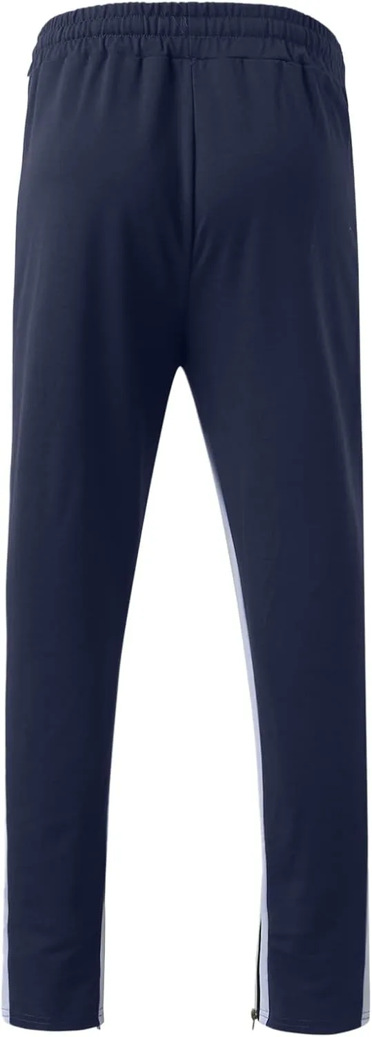 Cargo Pants for Men Relaxed Fit Men's Elastic Waist Drawstring Long Pants Solid Color Pockets Casual Loose Trousers