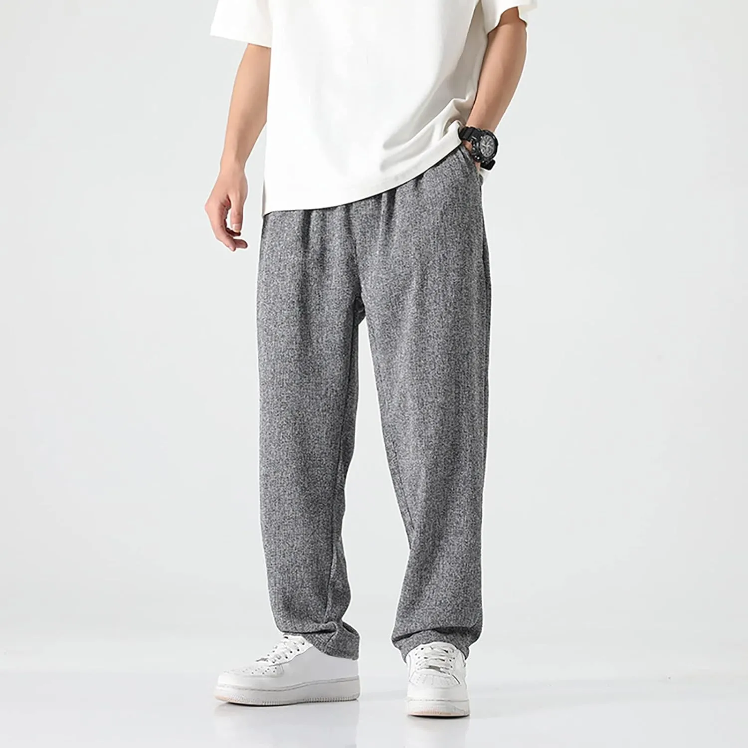 Cargo Pants for Men Relaxed Fit Sweatpants Slim Fit Mens Athletic Jogger Pants with Pockets for Running Training Mens