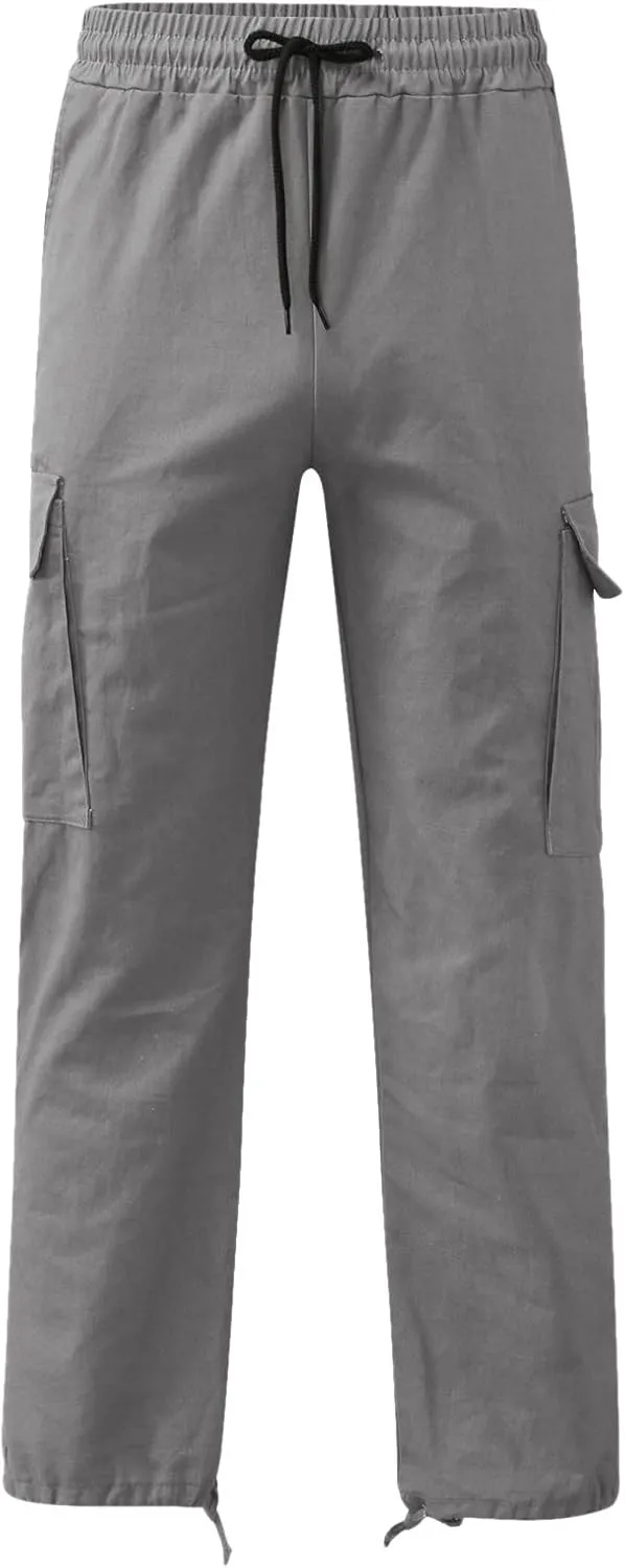 Cargo Pants for Men Relaxed Fit Trouser Baggy Jogger Pants Pockets Men's Pants Mens Active Athletic Sweatpants Fleece