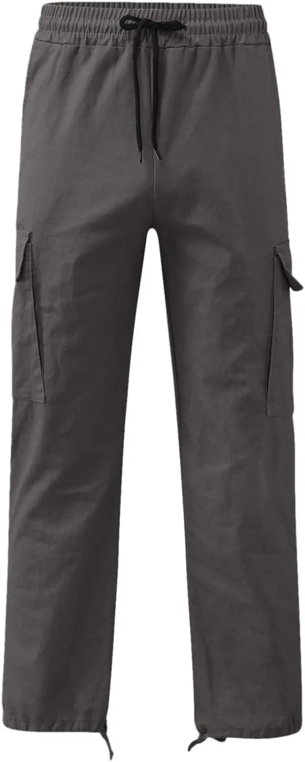 Cargo Pants for Men Relaxed Fit Trouser Baggy Jogger Pants Pockets Men's Pants Mens Active Athletic Sweatpants Fleece