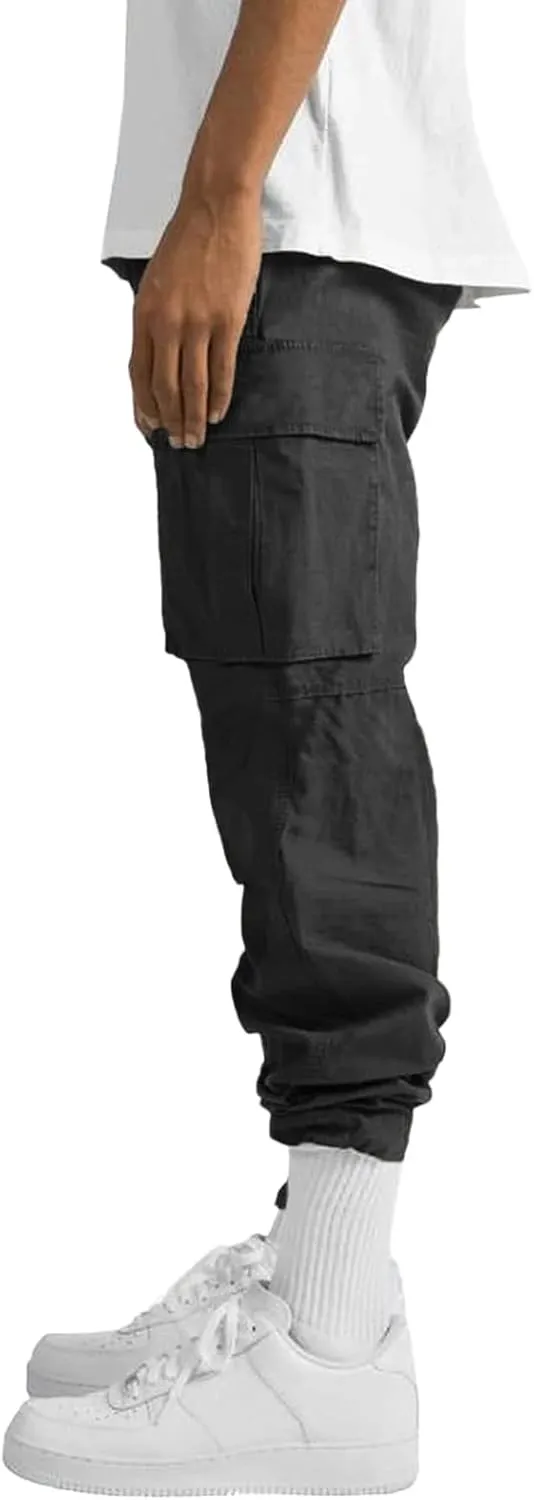 Cargo Pants for Men Relaxed Fit Trouser Baggy Jogger Pants Pockets Men's Pants Mens Active Athletic Sweatpants Fleece