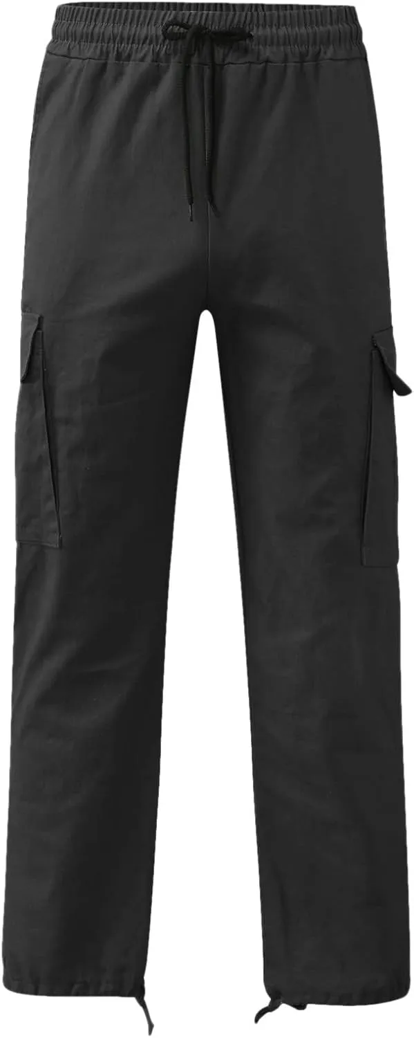 Cargo Pants for Men Relaxed Fit Trouser Baggy Jogger Pants Pockets Men's Pants Mens Active Athletic Sweatpants Fleece
