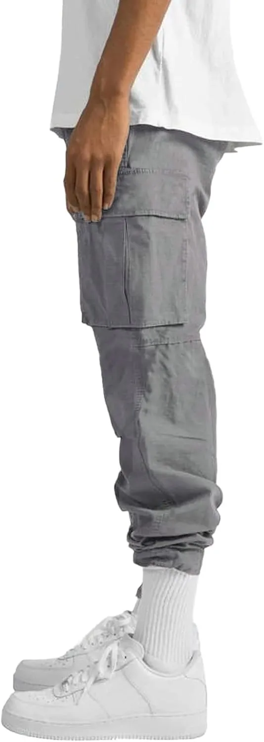 Cargo Pants for Men Relaxed Fit Trouser Baggy Jogger Pants Pockets Men's Pants Mens Active Athletic Sweatpants Fleece