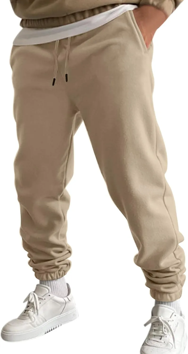 Cargo Sweatpants for Men Mens Lounge Pants Men's Slim Fit Gym Running Workout Pants Athletic Drawstring Jogger Pants