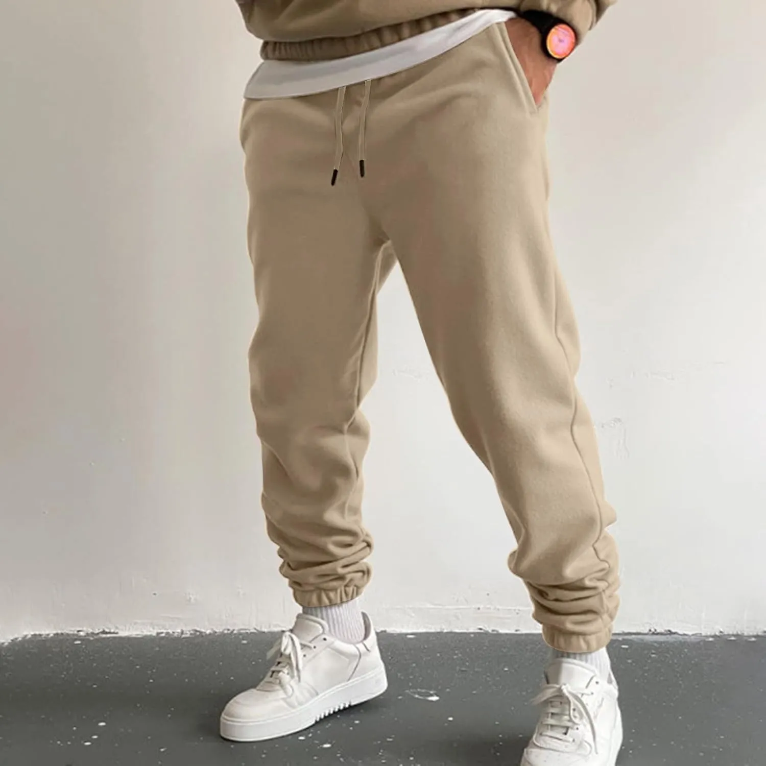 Cargo Sweatpants for Men Mens Lounge Pants Men's Slim Fit Gym Running Workout Pants Athletic Drawstring Jogger Pants