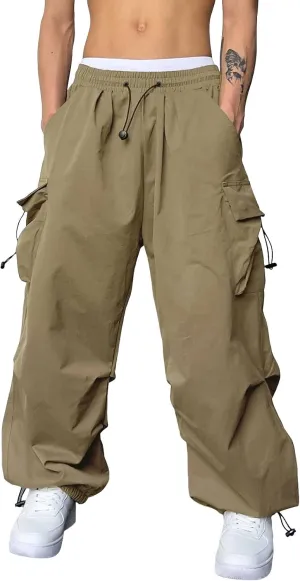 Cargo Work Pant Mens Twill Casual Cargo Chino Pants Sports Gym Sweatpant with Pockets Loose Fit Joggers